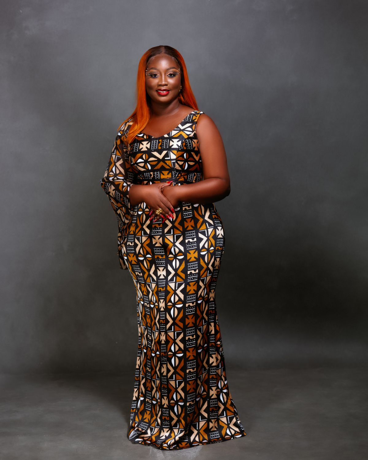 Robe wax Ankara portefeuille