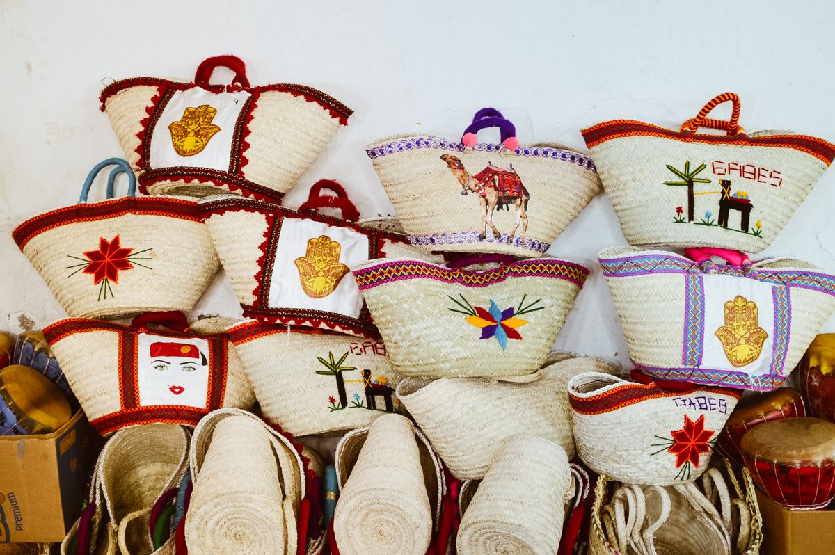 Cabas tressé
