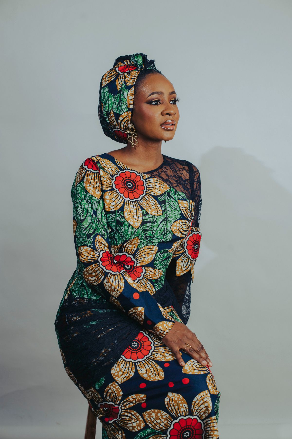 Robe midi imprimée